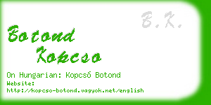 botond kopcso business card